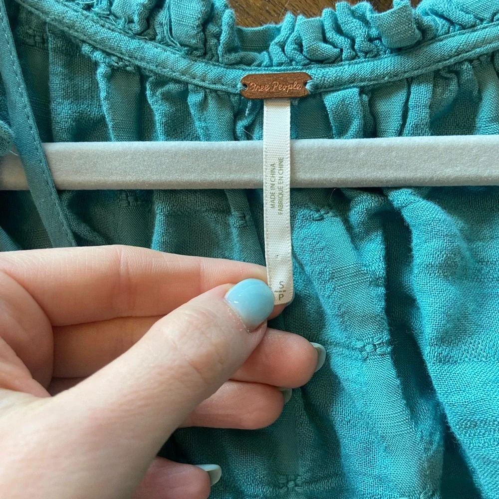 Free People Edie Maxi Dress in Teal - Picture 6 of 6